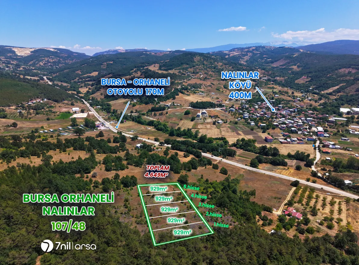 ANA YOLA 170 METRE, 1858 M² | YATIRIMLIK | HOBİLİK ARAZİ